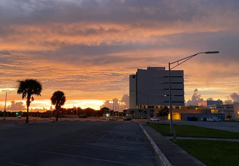 NASA Old Headquarters building on KSC destroyed.